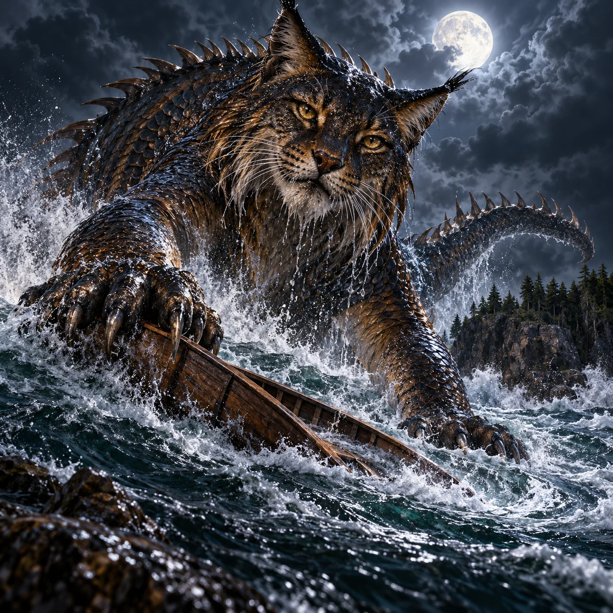 Underwater panther (Mishipeshu)