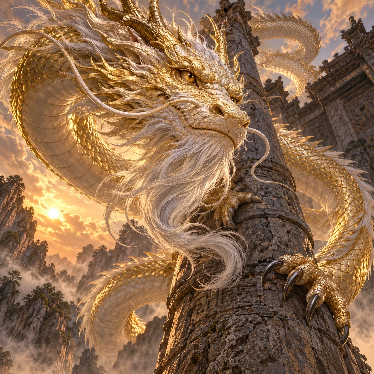White Dragon Horse