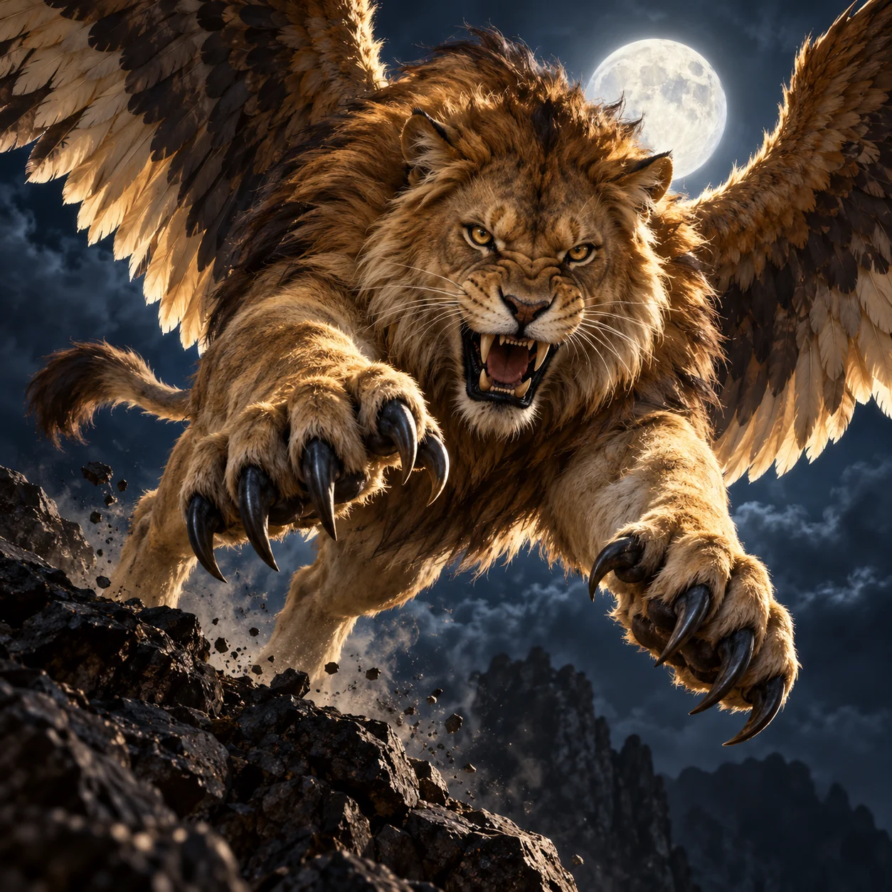 Winged cat